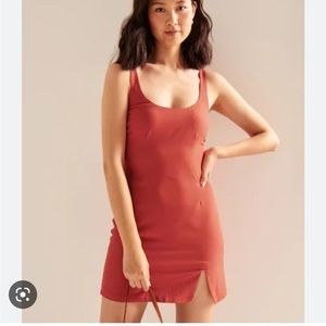 BRAND NEW Abercrombie and Fitch 90s red/orange mini dress